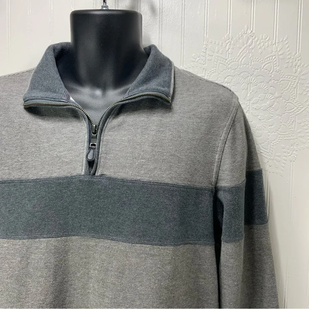 BANANA REPUBLIC 1/4 zip long sleeve shirt